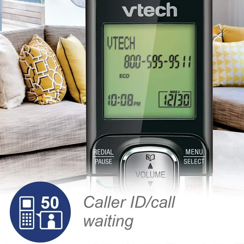 Miniatura 3 de Teléfono inalámbrico VTech DECT 6.0, Plateado 3 Teléfonos Plata