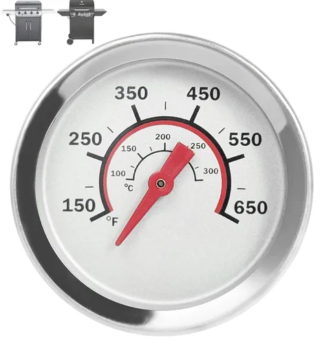 G432-8L00-W1 Medidor de temperatura de tapa para parrilla de gas Charbroil Termómetro de repuesto Charbroil Advantage 4 y 6 quemadores y rendimiento