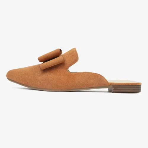 Miniatura 2 de MUSSHOE Mules para mujer, cómodos, puntiagudos, sin cordones, zapatos planos