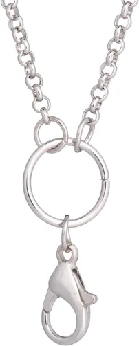 Miniatura 4 de 10 collares de cadena de cruz de acero inoxidable de 0.098in para medallón de memoria relicario de cristal, joyería al por mayor