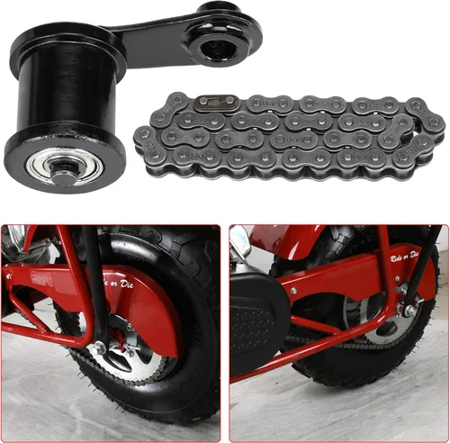 Miniatura 4 de GREHUA Tensor de Cadena para Mini Bicicleta & Cadena 420 de 42 Eslabones Compatible con Coleman CT200U CT200U-EX BT200X Hensim Baja Heat Warrior