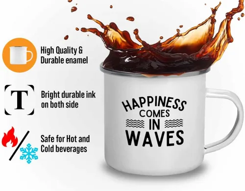 Miniatura 3 de Taza de surfing camper de 12 onzas – Viene en olas – Regalos para entusiastas del surf, deportes acuáticos, tabla de surf, atletismo, pasatiempos