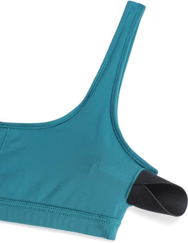 Miniatura 21 de CRZ YOGA Butterluxe - Mini brasier para mujer, cuello redondo, de bajo impacto, inalámbrico, deportivo, yoga, acolchado, para entrenamiento