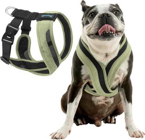 Gooby Arnés para Perro Comfort X - Arnés para Perro de Cabeza Adentro para Perros Pequeños y Medianos - Libre de Escapadas y Ahogo - Malla Portland