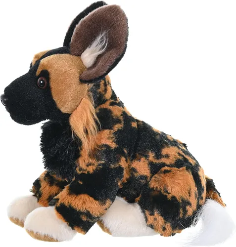 Miniatura 6 de Wild Republic – Peluche de perro salvaje africano, muñeco de felpa, juguete de peluche, regalo para niños, Colección Cuddlekins - 8 pulgadas
