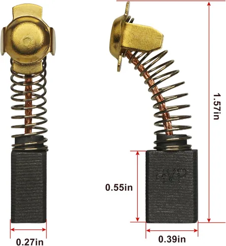 Miniatura 2 de Paquete de 4 cepillos de carbono N398321 para DWP849 DWP849X DWP849X-B3 DWP849X-BR N398327 N103592 N088403 Accesorios para herramientas eléctricas