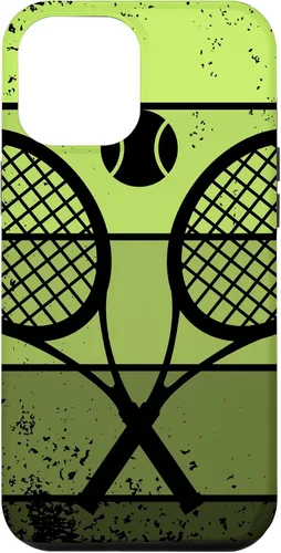 Miniatura 25 de Raqueta de jugador de tenis para iPhone 13 con cancha de pelota de tenis Vintage Retro Case