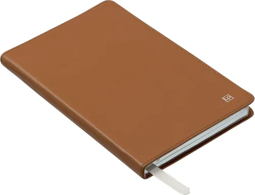Miniatura 2 de Cuaderno clásico de cuero, tapa blanda, rayas estrechas, tabla de contenido y páginas numeradas