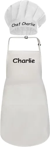 Miniatura 27 de Delantales personalizados para hombres y mujeres – Delantal personalizado con nombre bordado y bolsillos para cocina, pintura, manualidades, salón
