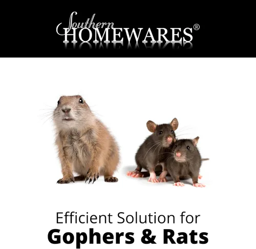Miniatura 3 de Trampa para roedores Gopher para control de plagas, diseño de agujero negro de plástico resistente reutilizable