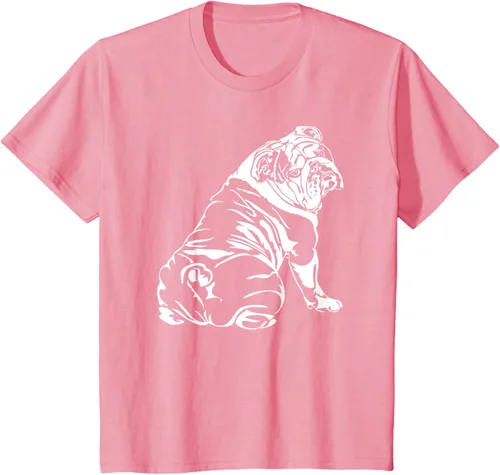 Miniatura 87 de Gracioso Bulldog Inglés playera perro Hund playera regalo, Azul (Heather blue)