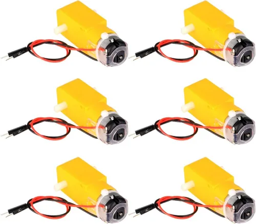 Miniatura 8 de Gebildet 8pcs DC3V-12V DC Geared Motor, para aviones Juguetes/Cuerpo robótico/Coche de juguete de tracción en las cuatro ruedas, Número de lote