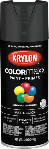 Miniatura 31 de Krylon K05599007 COLORmaxx Pintura en aerosol y base para uso en interiores y exteriores, color gris brillante para maquinaria, 12 onzas