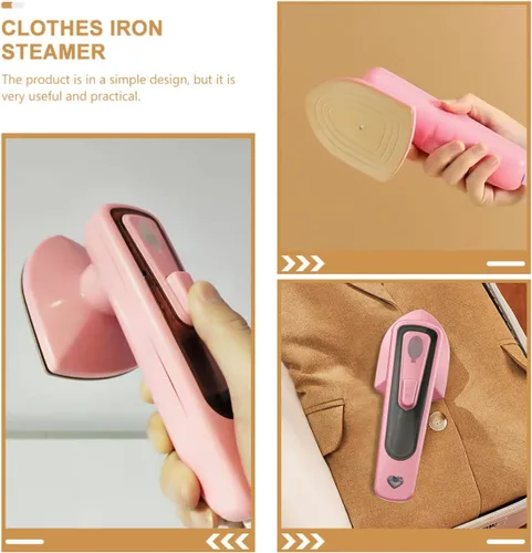 Miniatura 7 de Homoyoyo Plancha de viaje pequeña Plancha eléctrica plancha de vapor de ropa de viaje vaporizador portátil Mini vapor de mano de hierro vaporizador