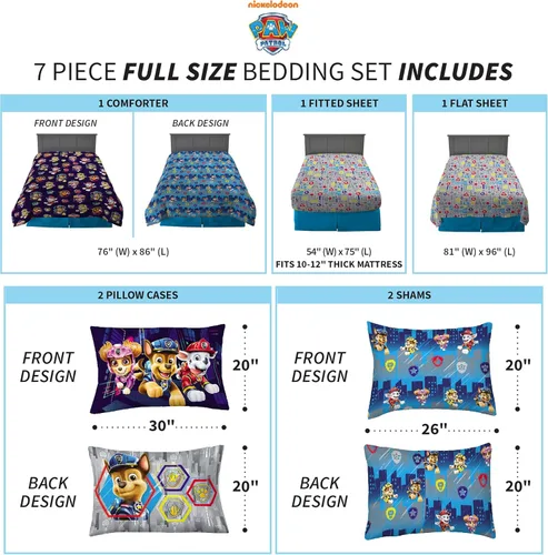 Miniatura 364 de Franco - Juego de edredón y sábanas supersuaves con funda, para niños, 7 piezas, tamaño matrimonial, Five Nights At Freddy's Cinco noches en Freddy's