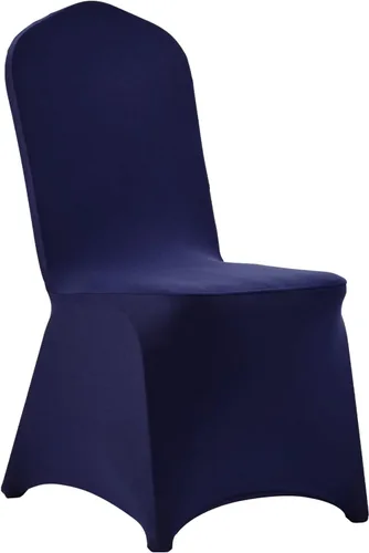 Miniatura 76 de VEVOR 150 fundas blancas para sillas de poliéster y elastano, fundas elásticas para bodas, fiestas, comedor, banquetes, sin pinzas, 150