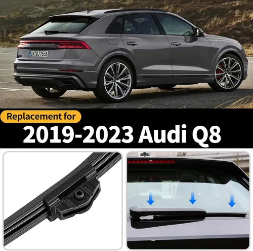 Miniatura 2 de Conjunto de limpiaparabrisas trasero y brazo para Audi Q8, GARDIMU Conjunto de brazo y escobilla de limpiaparabrisas trasero para todas