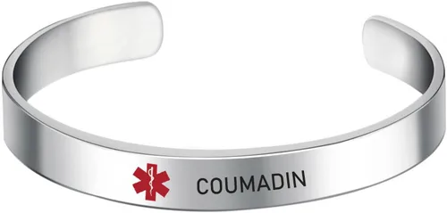 Miniatura 26 de LoEnMe Jewelry Pulseras de alerta médica personalizadas para hombres y mujeres, personalizable, grabado gratuito, acero inoxidable, pulsera