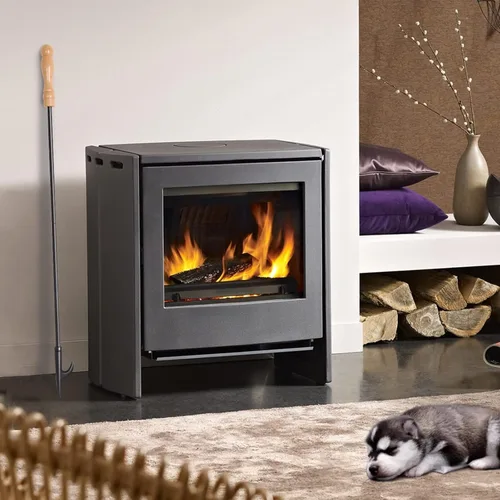 Miniatura 3 de Póster para chimenea, acabado negro resistente a la corrosión, acero de hierro forjado resistente, aspecto y acabado decorativos, punta multiuso