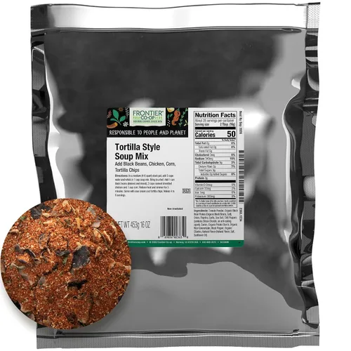Miniatura 7 de Frontier Co-op Mezcla de sopa de frijoles negros picantes, 7.90 onzas, mezcla abundante para sopas, guisos y preparación de comidas