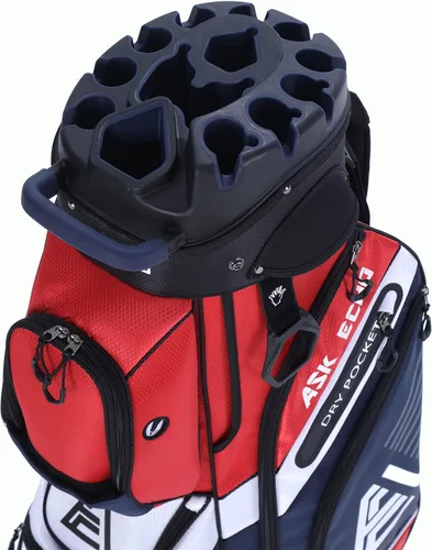 Miniatura 12 de ASK ECHO T-Lock – Bolsa de carrito de golf con organizador de 14 divisiones en la parte superior, bolsa de carrito de golf premium con asas y funda