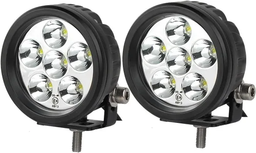Miniatura 10 de Lightronic Luces LED redondas de 3.5 pulgadas para todo terreno, 6000 K blanco frío, haz de inundación ancho, luz de marcha atrás y respaldo
