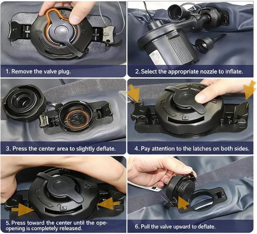 Miniatura 3 de INTEX - Válvula de colchón de aire, piezas de colchón de aire, repuesto de tapón de colchón de aire, tapa de sellado seguro 3 en 1 para colchón