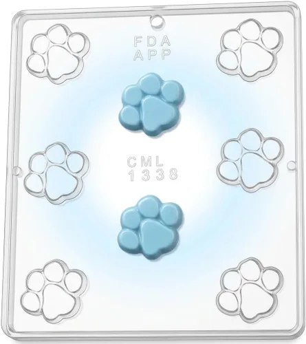 Miniatura 4 de Molde de caramelo de chocolate con estampado de patas de Baby Shower Blue's Clues Theme 1338
