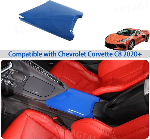 Miniatura 5 de Funda de panel para caja de reposabrazos compatible con Chevrolet Corvette C8 2020-2025, bandeja de almacenamiento con protección para reposabrazos