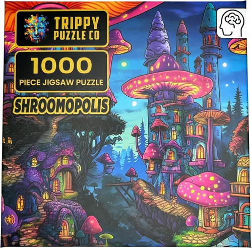 Miniatura 2 de Rompecabezas de 1000 piezas para adultos, rompecabezas imposibles, difíciles, desafiantes para adultos, colección de ciudades (Mystical Manhattan)