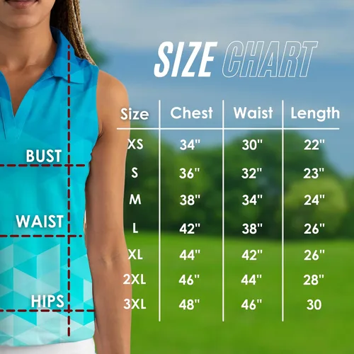 Miniatura 10 de YATTA GOLF Polo de golf sin mangas para mujer, absorbe la humedad, cuello en V, para golf, entrenamiento, golf