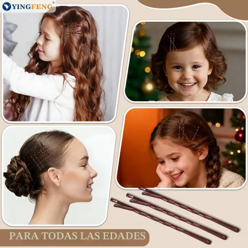 Miniatura 5 de Bobby Pins - 330 horquillas de pelo de 2.2 pulgadas con bonita caja, pin de alta calidad para niños, niñas y mujeres, ideal para todo