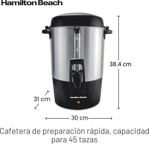 Miniatura 7 de Hamilton Beach Urna de café de preparación rápida de 45 tazas y dispensador de bebidas calientes, 40521