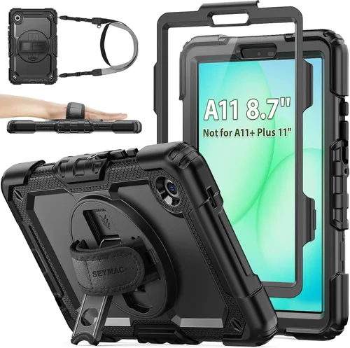 Miniatura 13 de SEYMAC stock Funda para Samsung Galaxy Tab A8 de 10.5 pulgadas, funda de protección contra caídas de cuerpo completo con protector de pantalla