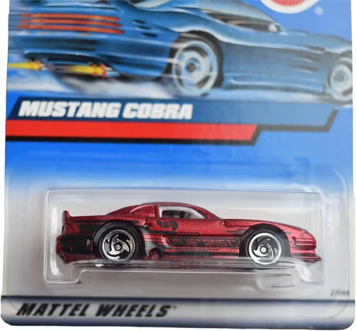 Miniatura 2 de Hot Wheels Ford Mustang Cobra, rojo [Ruedas de afeitar]