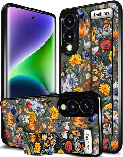 Miniatura 43 de Compatible para Samsung Galaxy S23 Funda Bonita con Correa Soporte Dedo Kickstand, Fundas de Silicona Geniales de Diseñador Funda Cover - Mariposa