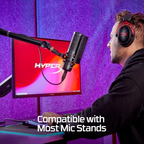 Miniatura 3 de HyperX Micrófono ProCast: micrófono de condensador de diafragma grande, conexión XLR