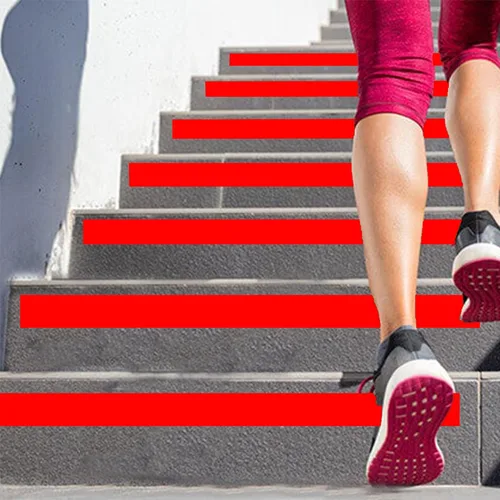 Miniatura 7 de SWRT Cinta de Marcado de Piso Roja de 2" x 110 pies y Cinta de Empalme de Baile, Cinta de Precaución para Piso de Gimnasio, Cinta de Rayas