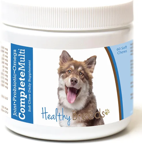 Miniatura 387 de Healthy Breeds Pug todo en uno multivitamínico suave masticable 60