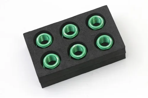 Autobahn88 Kit de vestir de tuerca de piñón de motocicleta, compatible con Kawasaki Versys 1000 KLZ 2012-2018 (verde) (juego de 6)