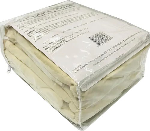 Miniatura 7 de Therapist's Choice® Juego de sábanas de franela de alta calidad de 3 piezas, para mesas de masaje, incluye sábana encimera, sábana bajera y funda