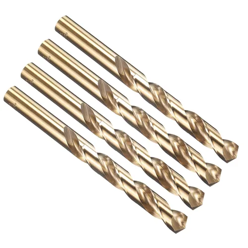 Miniatura 51 de PATIKIL Broca Jobber de 0.039 in, vástago recto M35 cobalto 5% acero de alta velocidad 135° acabado dorado para metal duro de acero inoxidable - 2