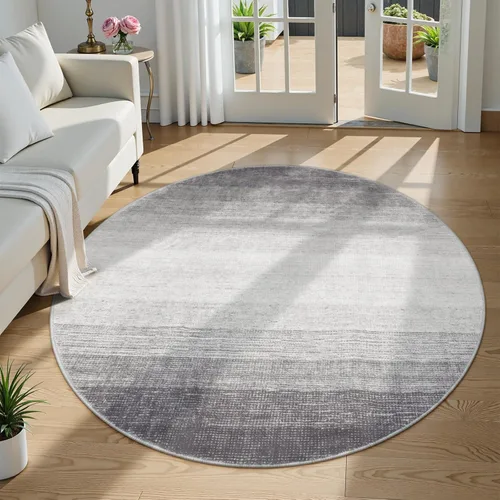 Miniatura 22 de Wonnitar Alfombra rosa lavable de 2 x 6 pies, moderna alfombra de pasillo de baño en degradé, contemporáneo, antideslizante, alfombra degradada