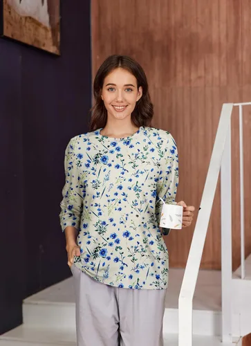 Miniatura 6 de Camisetas Deyeek para Mujeres Después de Cirugía de Hombro Desmontables Mangas 3/4 Tops para Después de Cirugía de Manguito Rotador Ropa Adaptativa