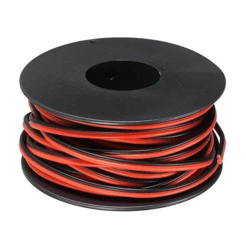 Miniatura 16 de MECCANIXITY Alambre de calibre 14, 2 conductores, alambre de silicona paralelo de 14 AWG, alambre trenzado de alambre de cobre estañado, carrete