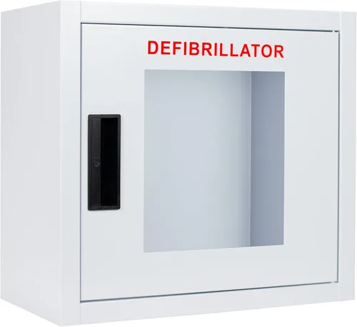 Miniatura 4 de Gabinete AED estándar, no alarmado, grande. Se adapta a todos los desfibriladores en el mercado. Mide 14.75 pulgadas de alto x 16 pulgadas de largo