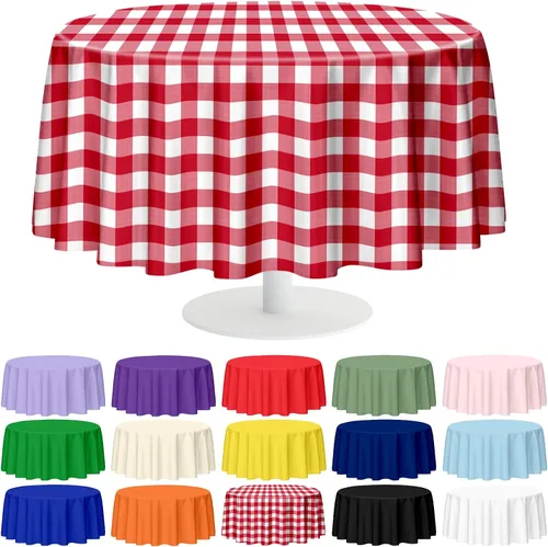 Miniatura 14 de Mulbozy 2 piezas de mantel de plástico negro para mesa rectangular, 54 × 108 pulgadas, fundas desechables de mesa para fiestas negras