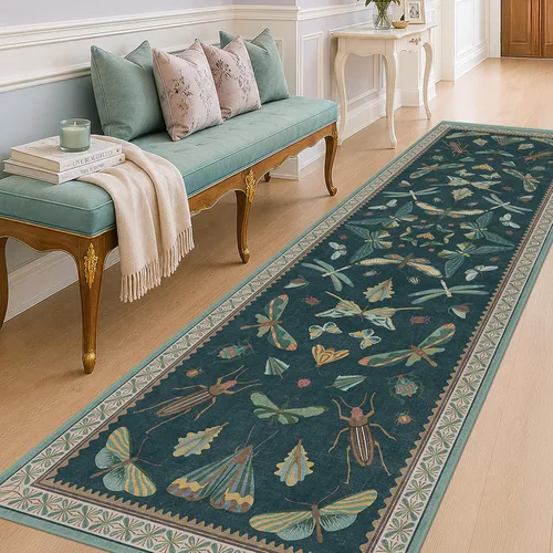Miniatura 165 de Hazo Haus Alfombra de Baño Bohemia Lavable 2x3, Alfombras Pequeñas para Cocina, Tocador, Puerta Principal Entrada Interior, Antideslizante Pelo Bajo