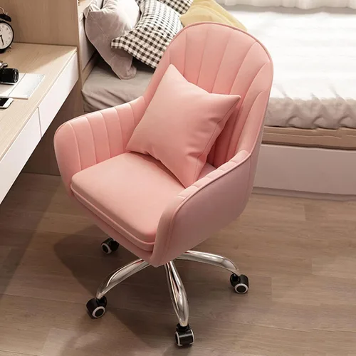 Miniatura 2 de Silla giratoria de 360° para computadora, silla de oficina en casa, ergonómica, respaldo medio, ajustable, silla de escritorio para el hogar