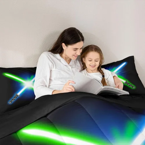 Miniatura 6 de Feelyou, juego de ropa de cama estilo vaquero tamaño individual para niños, juego de edredón occidental para niños y niñas, desierto del lejano